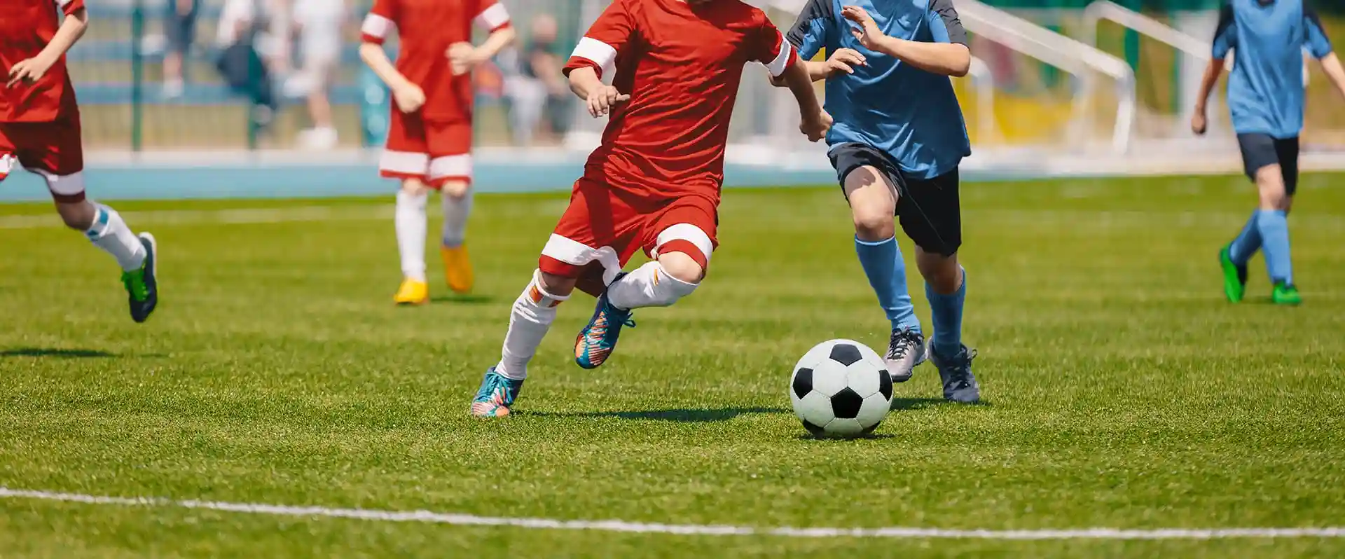 Soccer field background